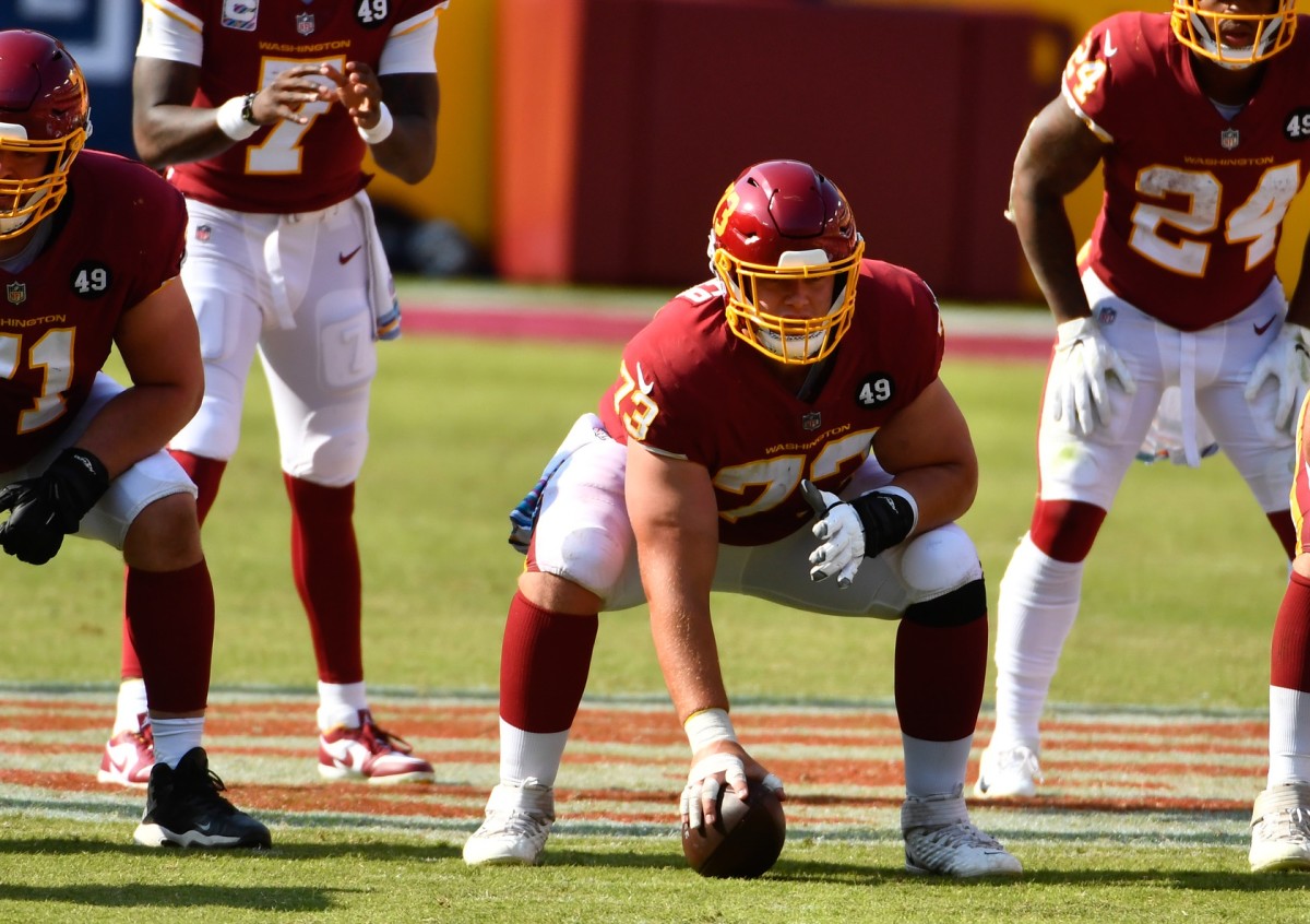 Chase Roullier Snap Balt © Brad Mills-USA TODAY Sports
